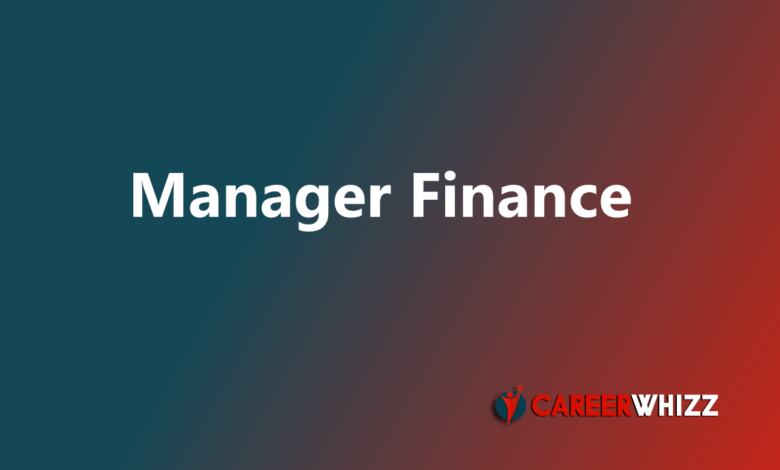 Manager Finance Finance and Accounts, PAKISTAN