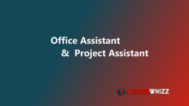 Latest job of Office Assistant/Project Assistant in Lahore pakistan