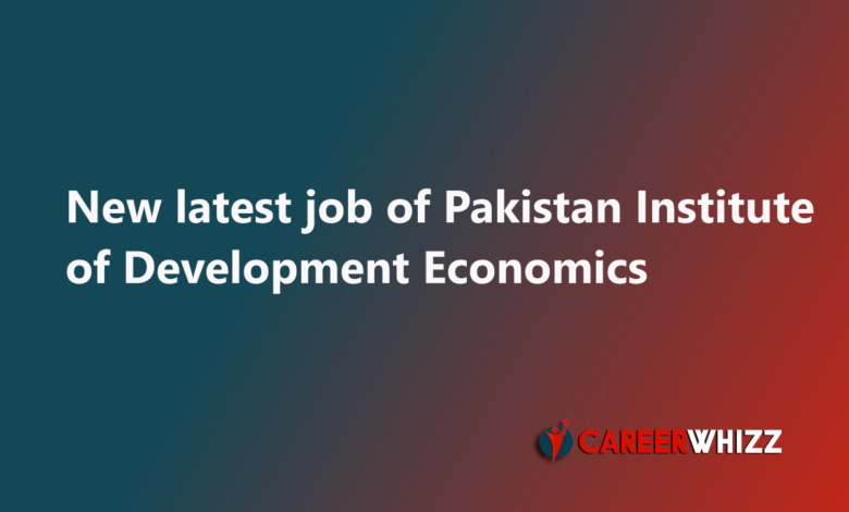 Pakistan Institute of Development Economics Teaching Faculty, Clerks job available
