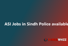 Latest available job of ASI in Sindh Police STS Assistant Sub Inspectors Shaheed Quota