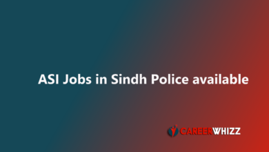 Latest available job of ASI in Sindh Police STS Assistant Sub Inspectors Shaheed Quota