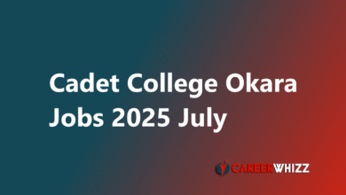 New available job in Cadet College Okara Application Form Security Guards, Drill Instructors and Others Latest