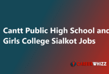 Latest Cantt Public High School and Girls College Sialkot Jobs 2025 Teaching Faculty and Others
