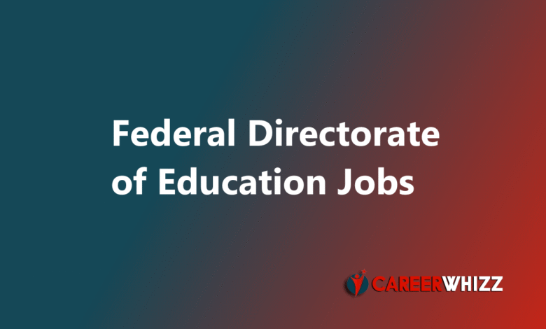 Latest available Federal Directorate of Education Jobs September 2025 FPSC Teachers and Headmistress