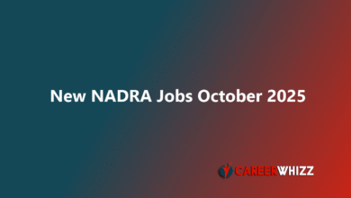 Latest available job of NADRA October Junior Deputy Assistant Directors, Junior Executives