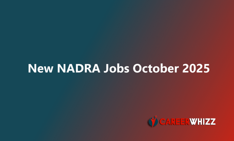 Latest available job of NADRA October Junior Deputy Assistant Directors, Junior Executives