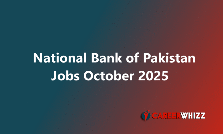 New job at National Bank of Pakistan Network Engineer and Others Latest